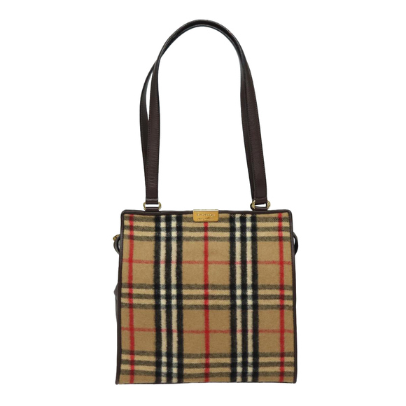 Burberry Nova Check Beige Wool shoulder - Picture 1 of 10